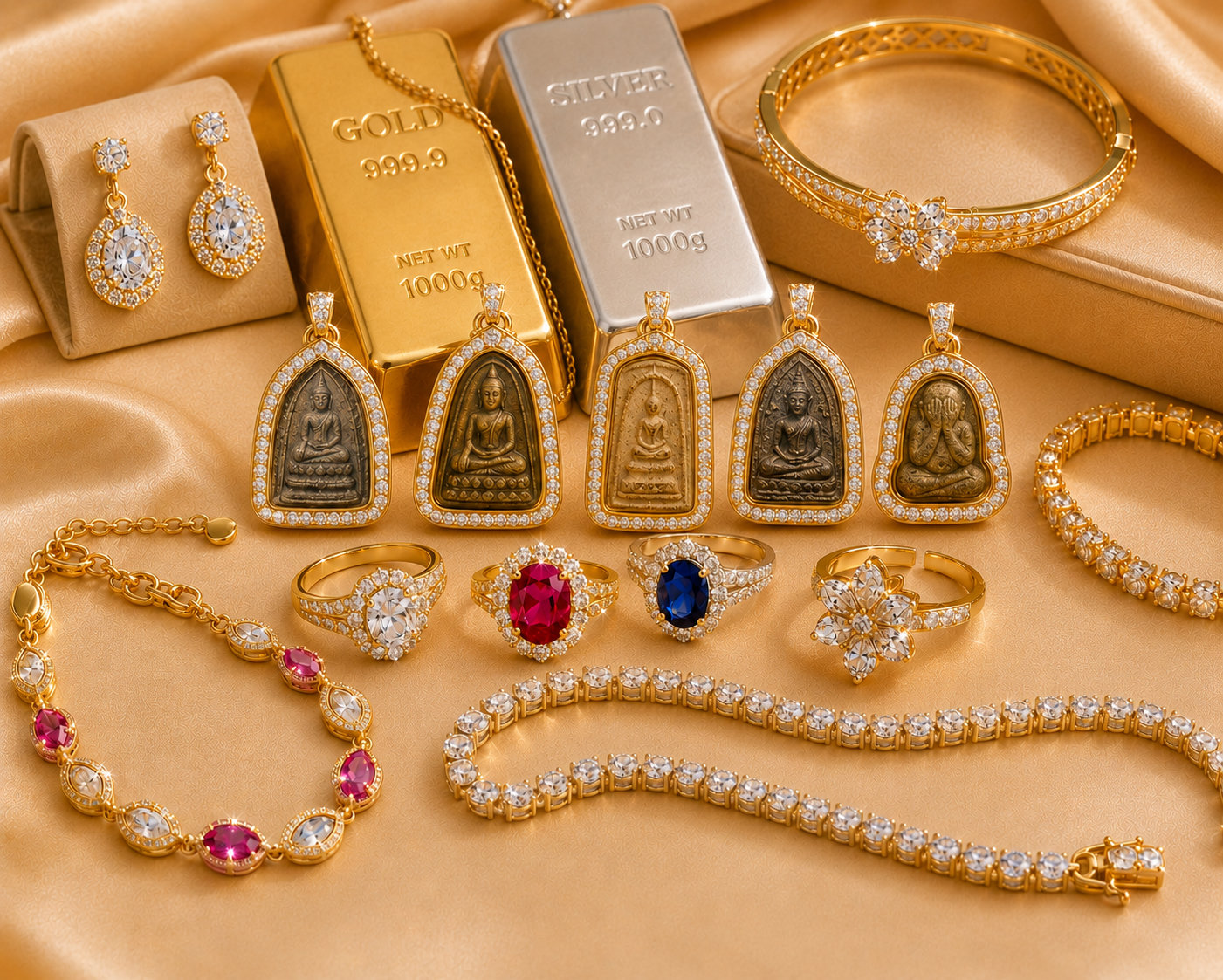 Jewelry, Diamonds, Gold and Silver